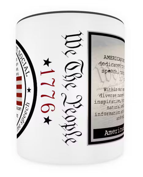 American Patriot Social Coffee Mug