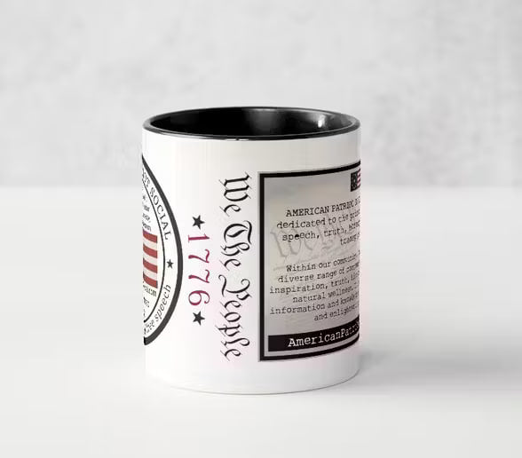 American Patriot Social Coffee Mug